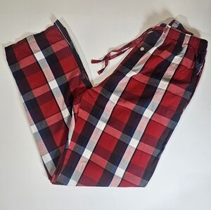 Polo Ralp Lauren Womens Pajama Pants Small Plaid‎ Adjustable Waist Loungewear